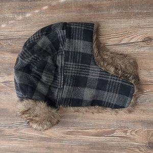 Unisex Plaid Bomber Winter Ear Flap Hat